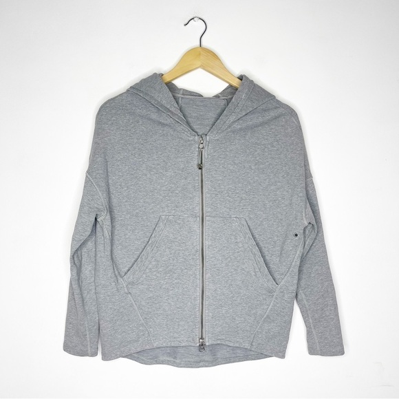 lululemon athletica Gray Zip-Up Hoodie - Picture 1 of 4